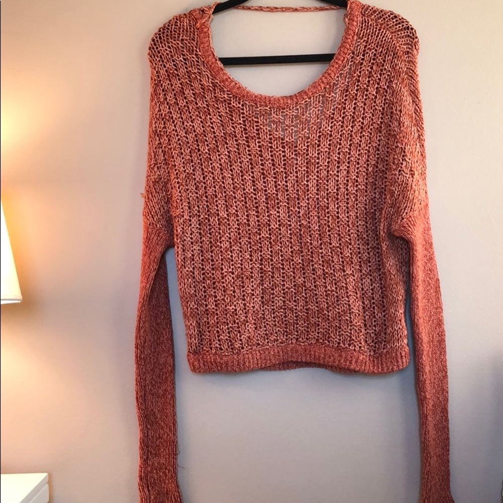 FREE PEOPLE ORANGE SWEATER